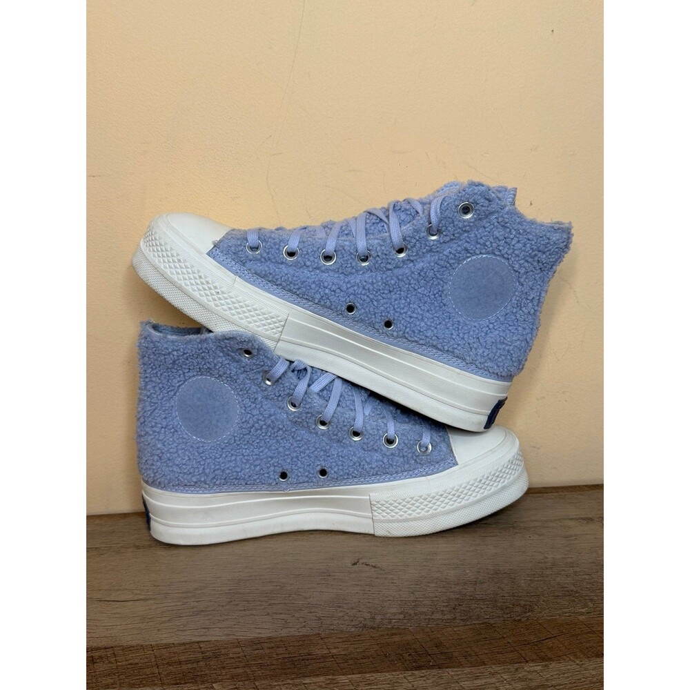 Converse chuck taylor all star Hi Sherpa platform trainer lilac shoes size 8